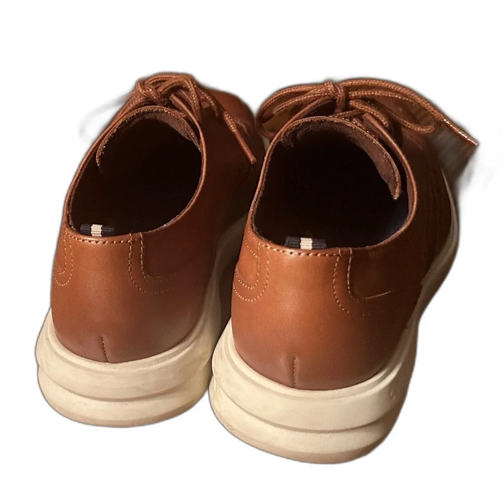 Cole Haan Men's Tan Leather Oxfords Size 7 Dress Shoes Work Office Casual Brown